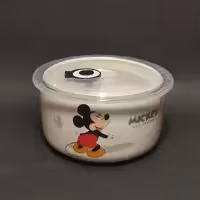 ظرف نگهداری مواد غذایی با درب پلاستیکی MICKEY