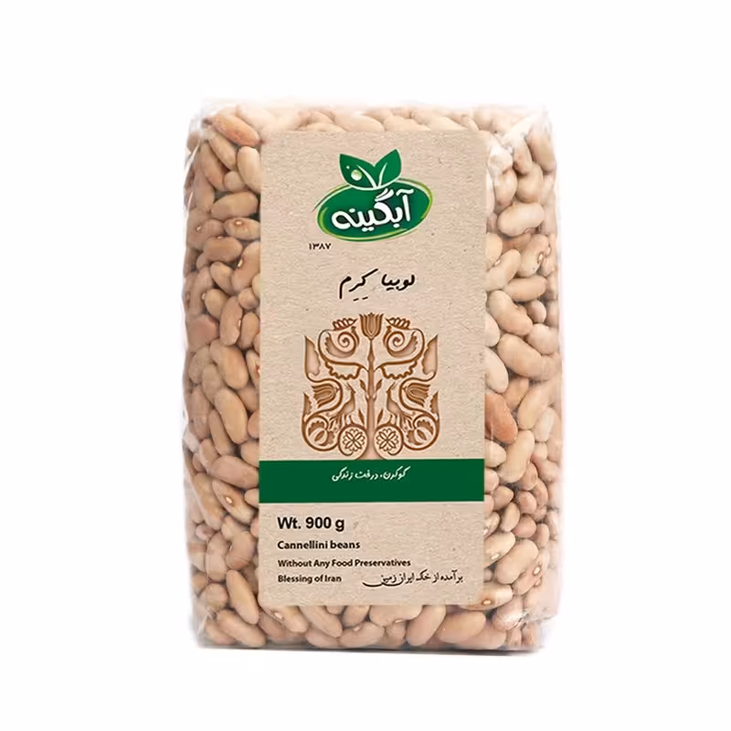 لوبیا کشاورزی ارگانیک آبگینه - 900 گرم

