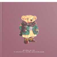 دفتر سایز a5 تدی بنفش