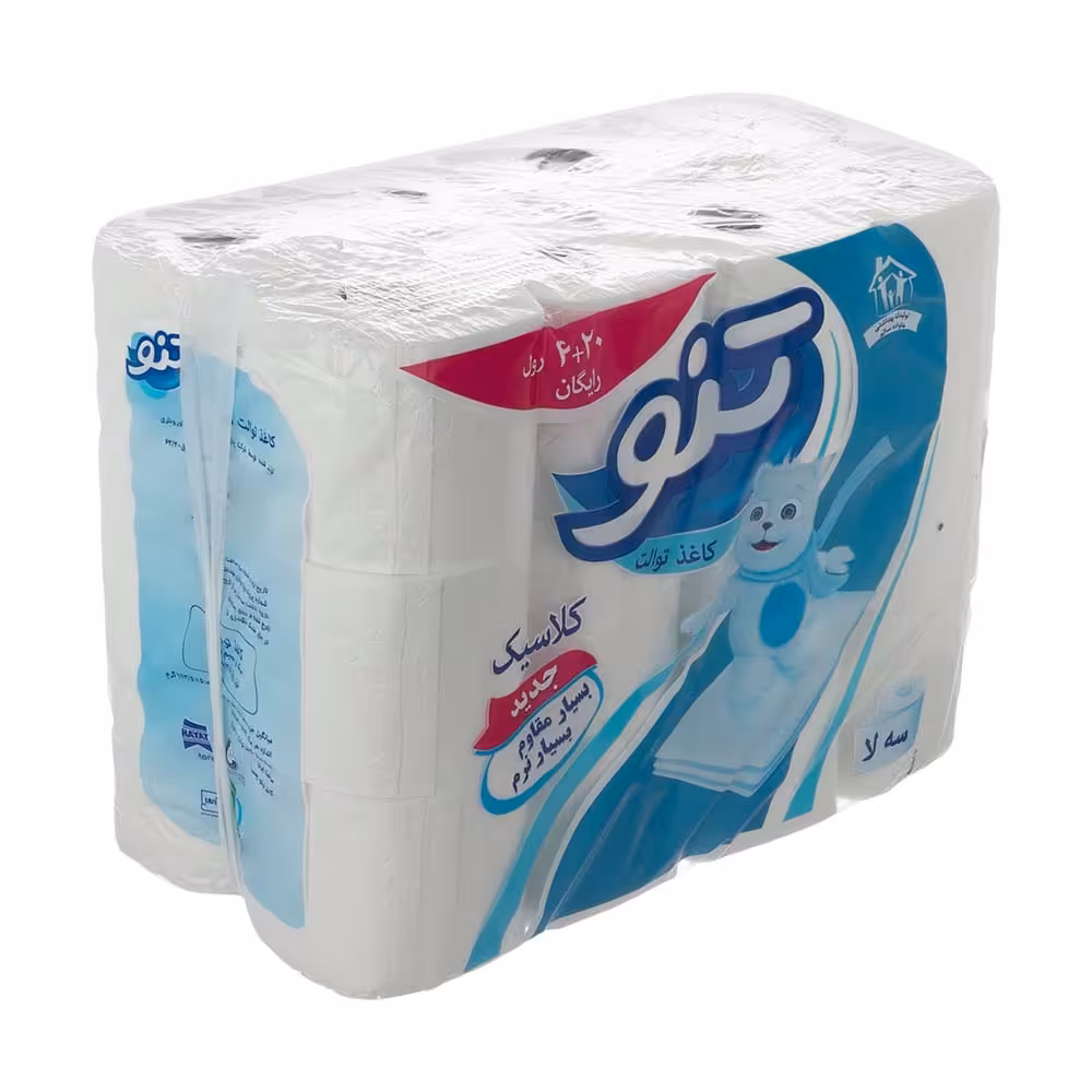 دستمال توالت تنو Teno مدل Classic بسته 24 عددی