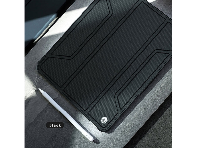 کیف بامپردار آیپد نیلکین-آبی تیره Nillkin Apple iPad Pro 11 2020/10.9 2020/Air 4 Bumper Pro Leather Cover