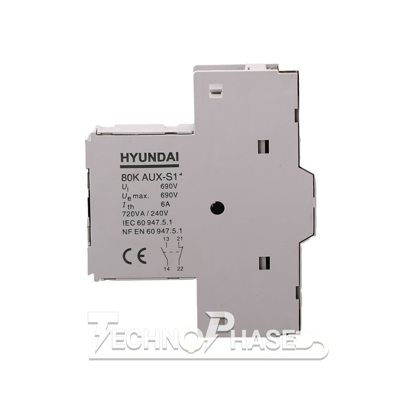 کنتاکت کمکی کلید حرارتی1NO 1NC هیوندای مدل MMS80K