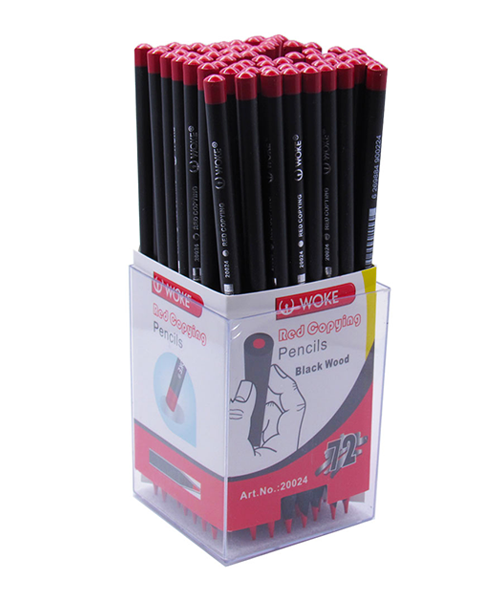 مداد قرمز  ووک  چوب مشکی (20024)(72عددی)