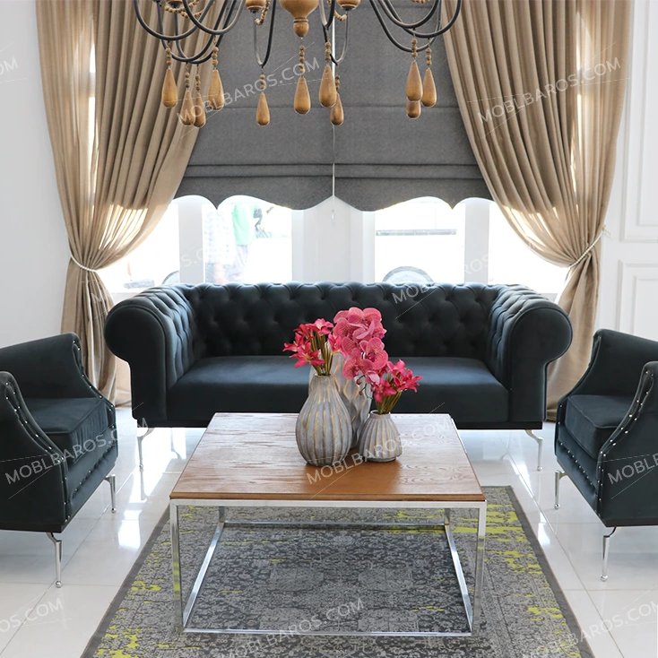 نیم ست جدید مبلمان چستر هارمونی (ارسال با باربری پس کرایه)