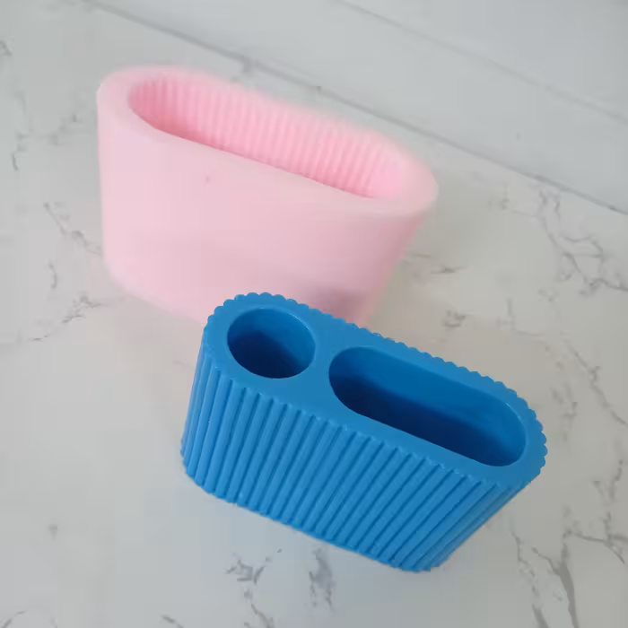 قالب سیلیکونی جاکبریتی و جاشمعی شیار دار