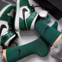 جوراب نایک سبز یشمی ساقدار اسپرت نخ پنبه فری سایز
