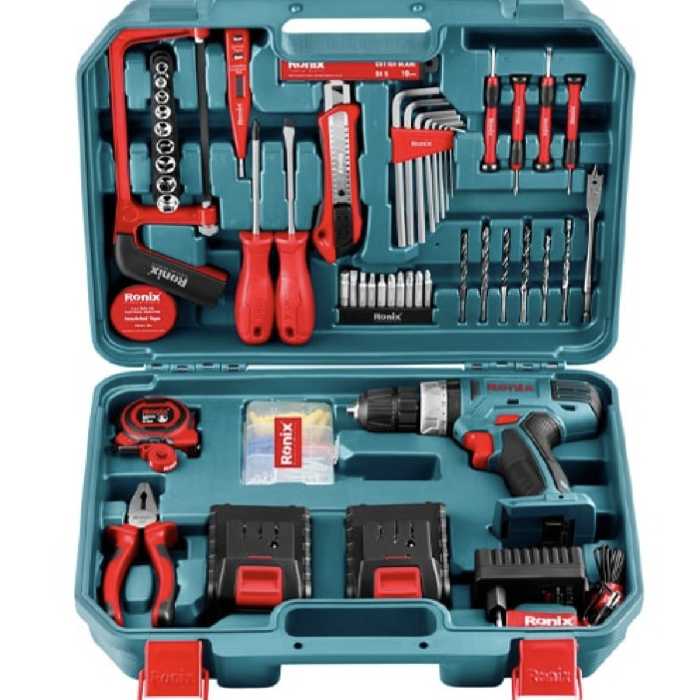 دریل پیچ گوشتی شارژی 18 ولت-8018RS رونیکس 