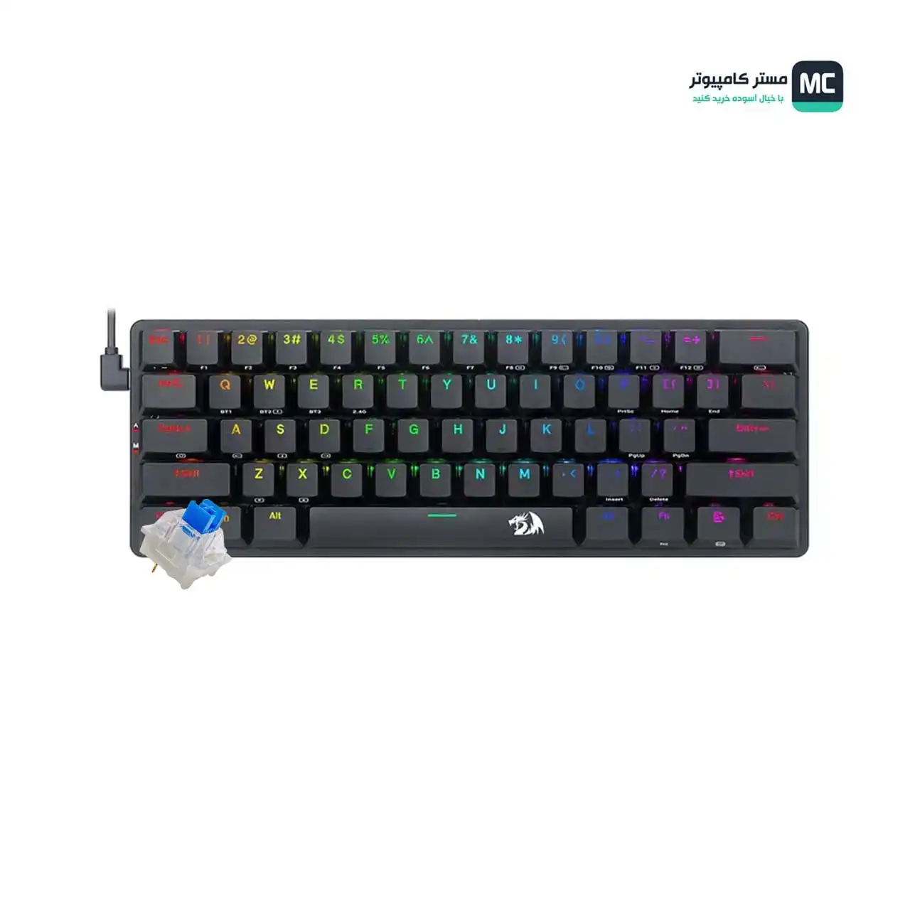 قیمت و خرید کیبورد مکانیکال ردراگون Elise K615P-KBS