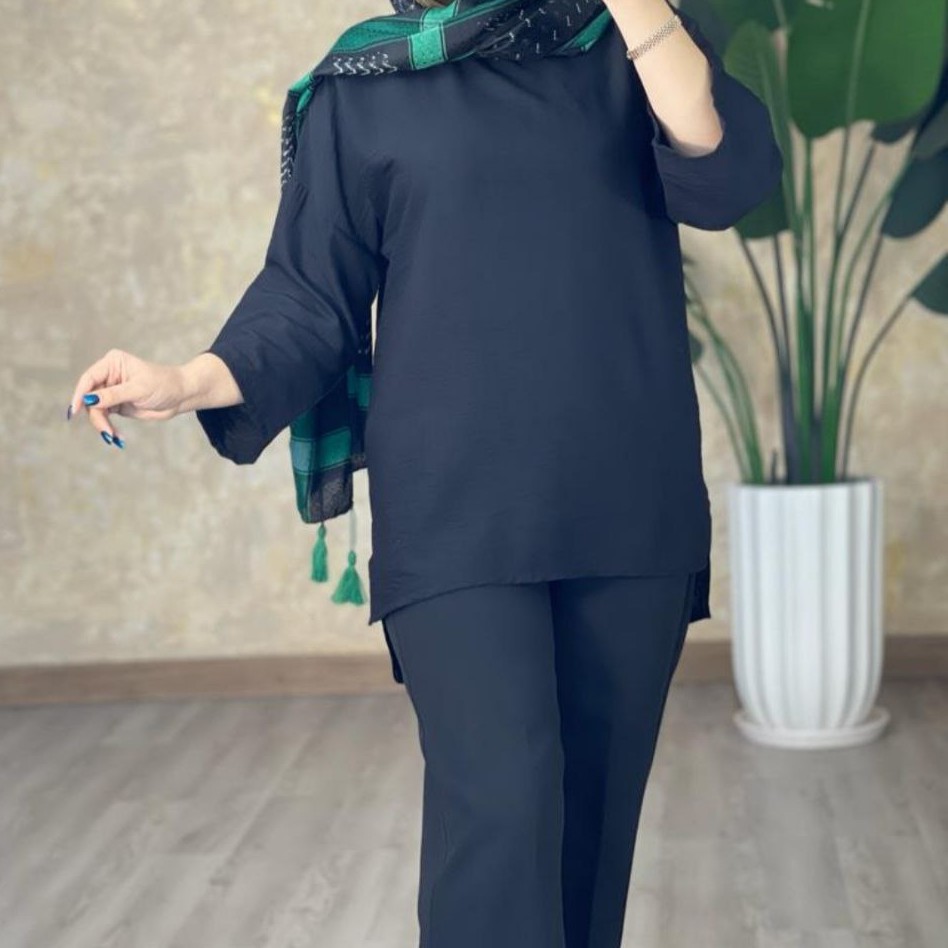 شومیز مانتویی محرمی مانتو کیمونو مانتو یقه گرد تونیک مشکی