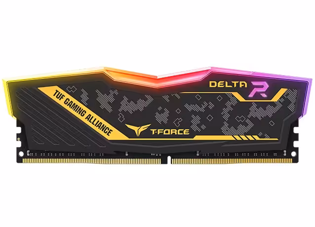 رم تیم گروپ مدل DELTA TUF Gaming Alliance RGB با حافظه 8 گیگابایت و فرکانس 2400 مگاهرتز