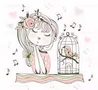 وکتور کاراکتر دختر بچه رنگی | گرافیک با طعم تربچه