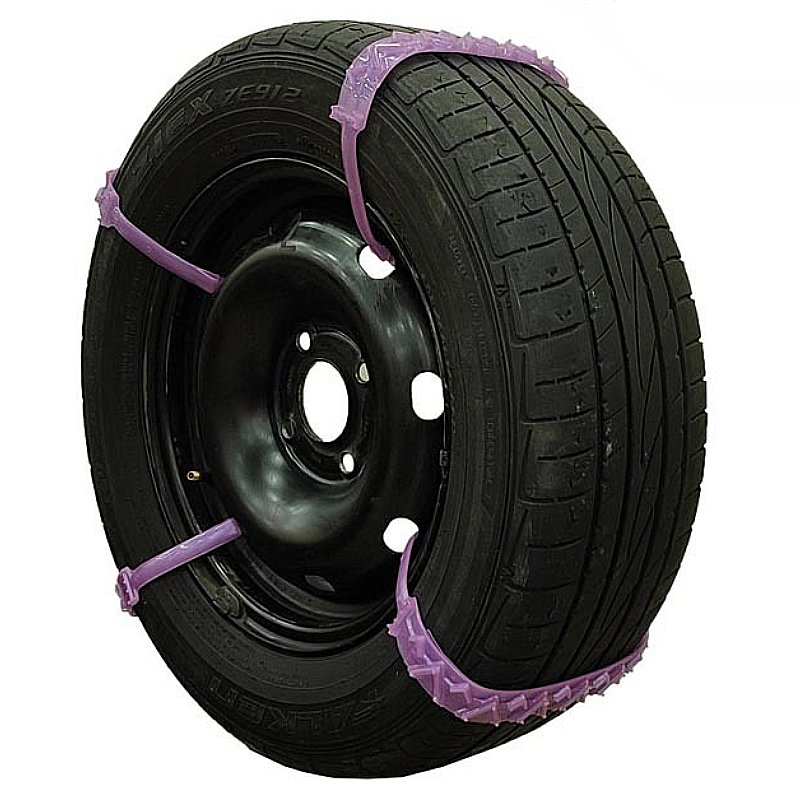 زنجیر چرخ بی ام و سری 5 یخشکن دار کمربندی پلیمری (ژله ای) بسته 8 عددی مدل ترکیه ای