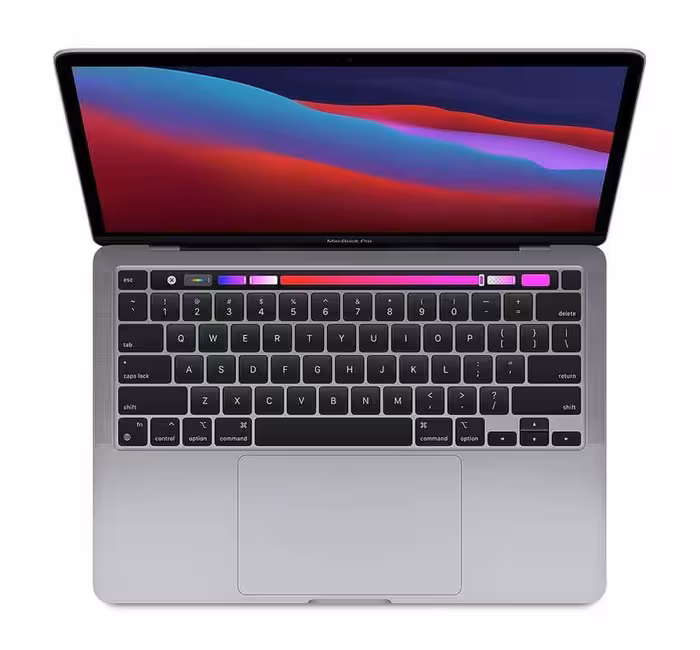 MacBook Pro اپل 13 اینچ مدل MYD92 پردازنده M1 رم 8GB حافظه 512GB SSD