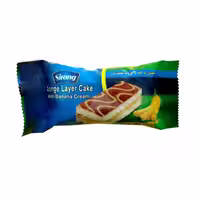 کیک دولایه موزی سیرنگ- 30 گرم بسته 48 عددی