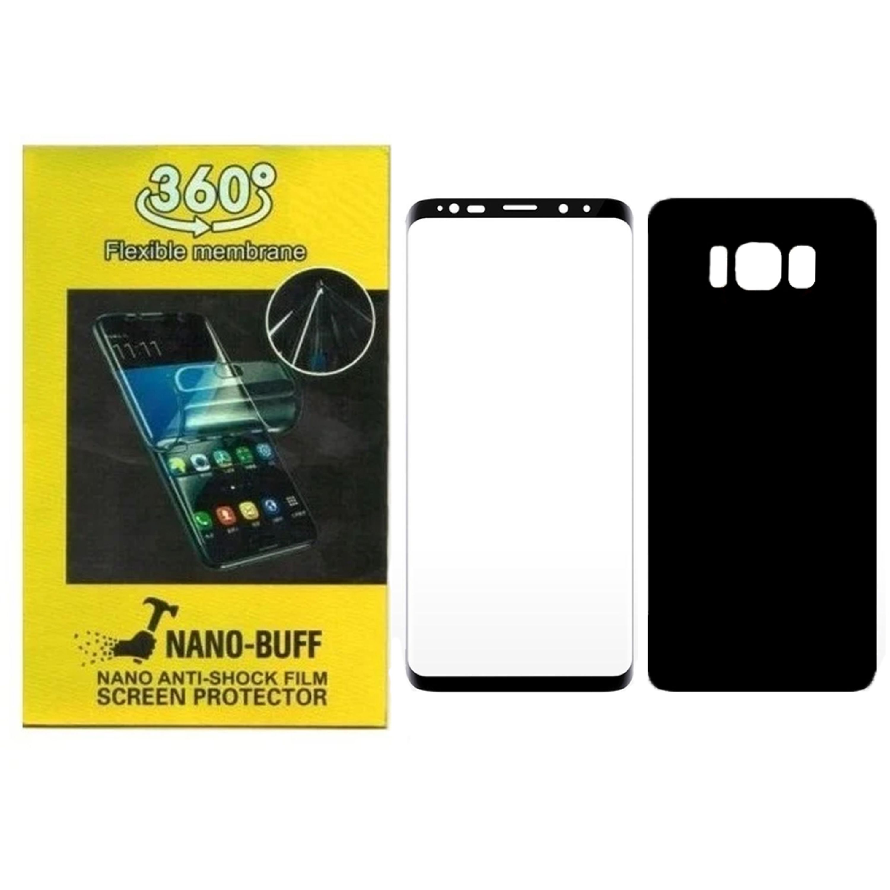 گلس صفحه نمایش و پشت گوشی 360 برای مدل سامسونگ S8 Plus