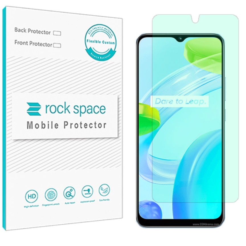 گلس   ریلمی C30  مدل نانو هیدروژل گرین لایت برند راک اسپیس   