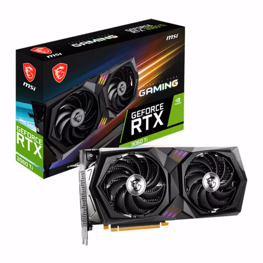 کارت گرافیک ام اس آی GeForce RTX 3060 Ti GAMING 8G LHR
