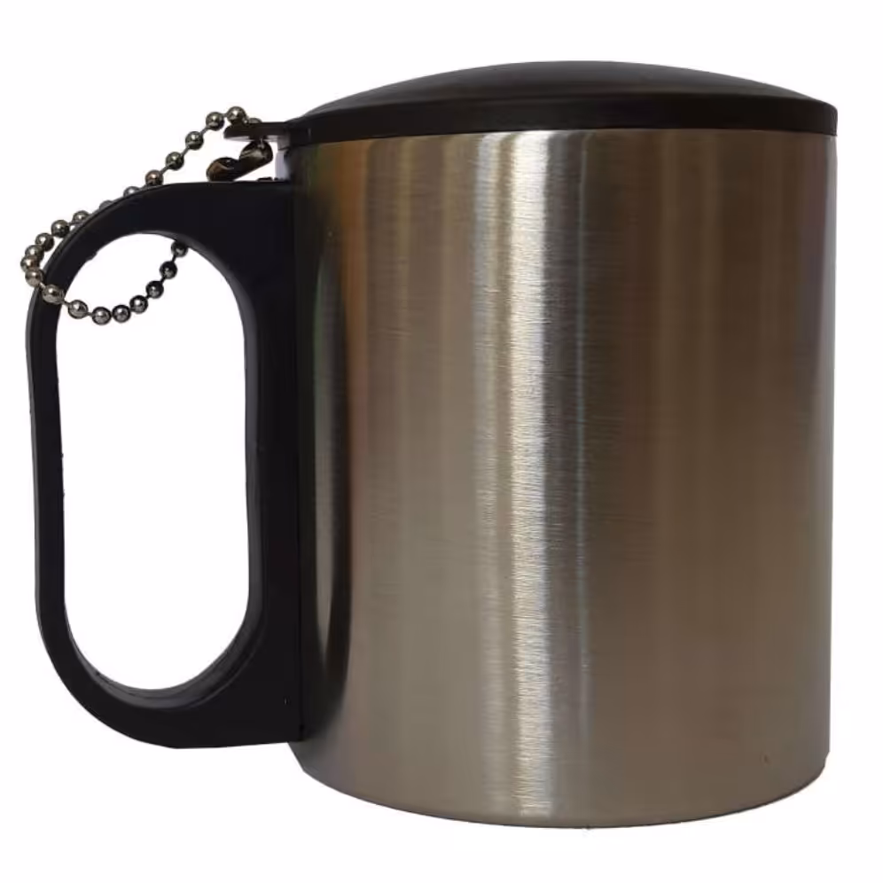 لیوان stainless steel درب دار و دو جداره پرارین
