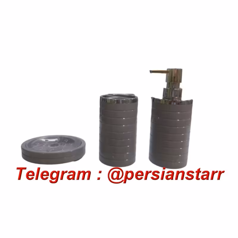 ست 3 پارچه کنتراست طوسی کروم