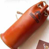 جامدادی استوانه ای باچرم طبیعی ودست دوز