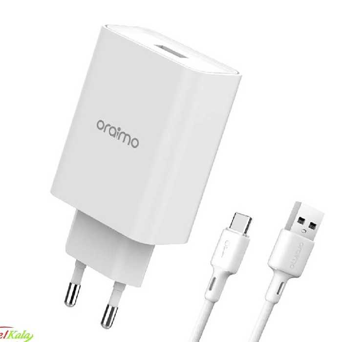 آدابتور با سیم شارژ 33 وات Oraimo OCW-E98S با گارانتی
