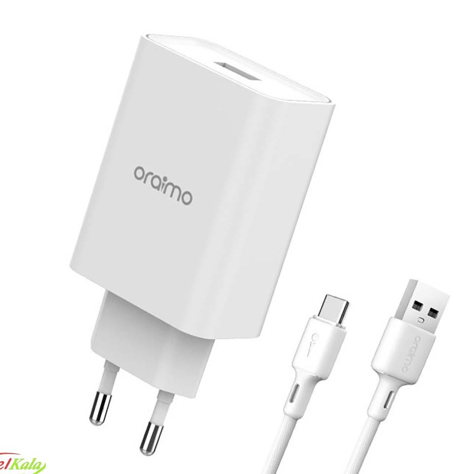 آدابتور با سیم شارژ 33 وات Oraimo OCW-E98S با گارانتی
