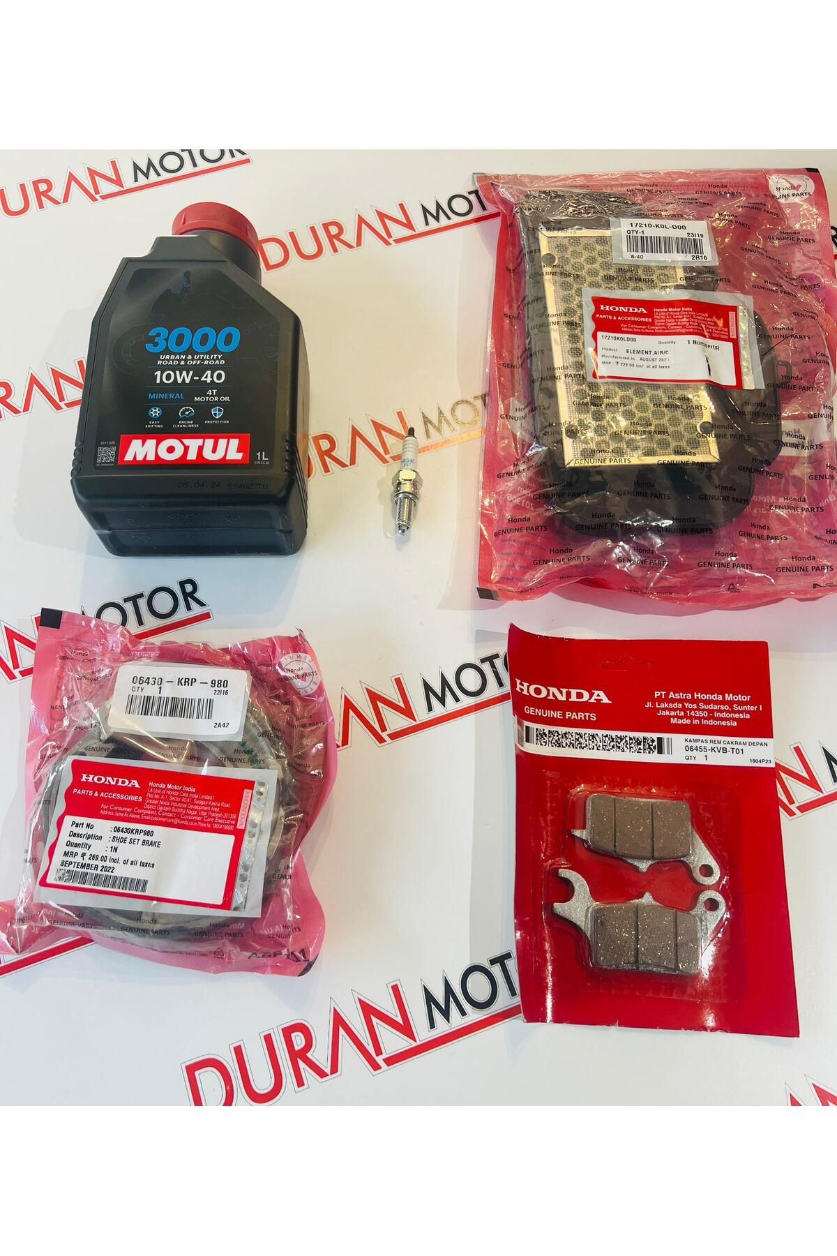لوازم یدکی موتورسیکلت مجموعه تعمیر و نگهداری HONDA ACTAVA 125 جدید DARDEREMOTOR