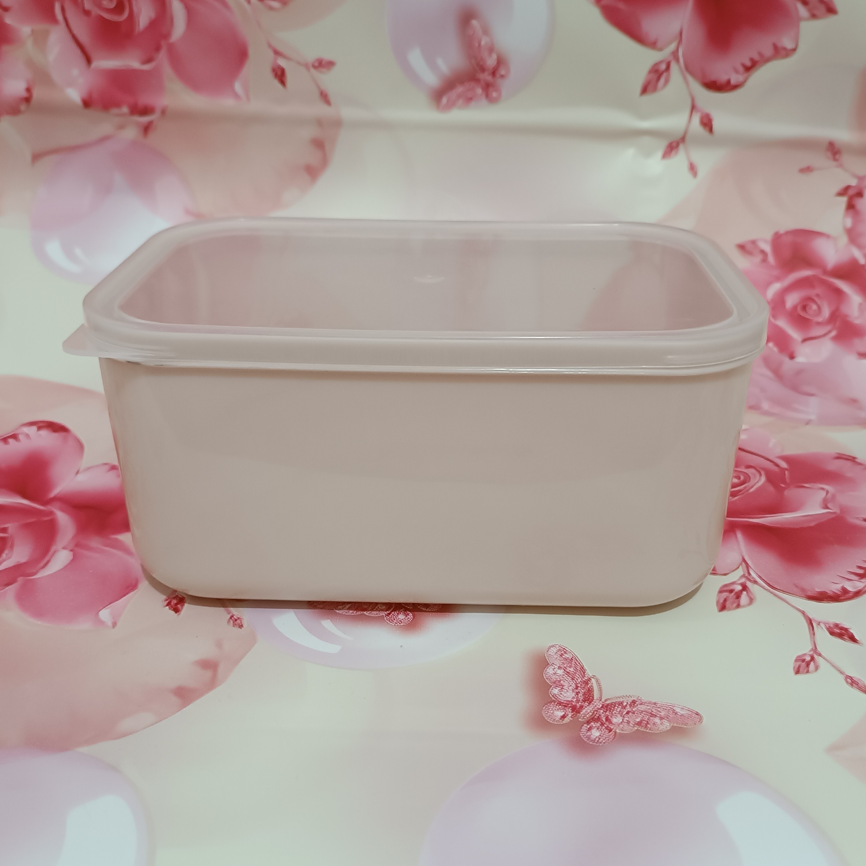 ظرف فریزری تکی،رنگ کرپ، طول19  عرض12  ارتفاع9