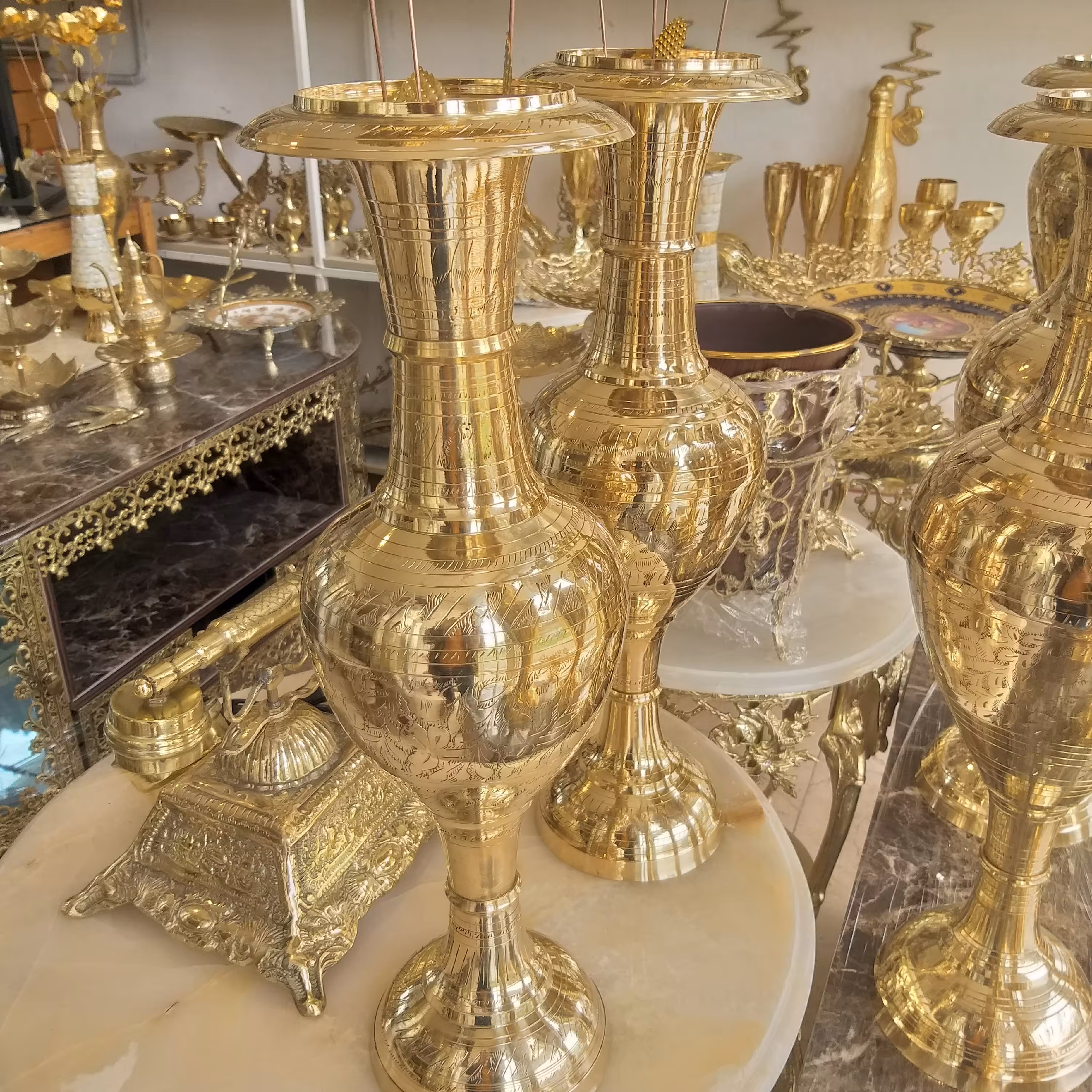 گلدان برنز،هندی،50 سانتی