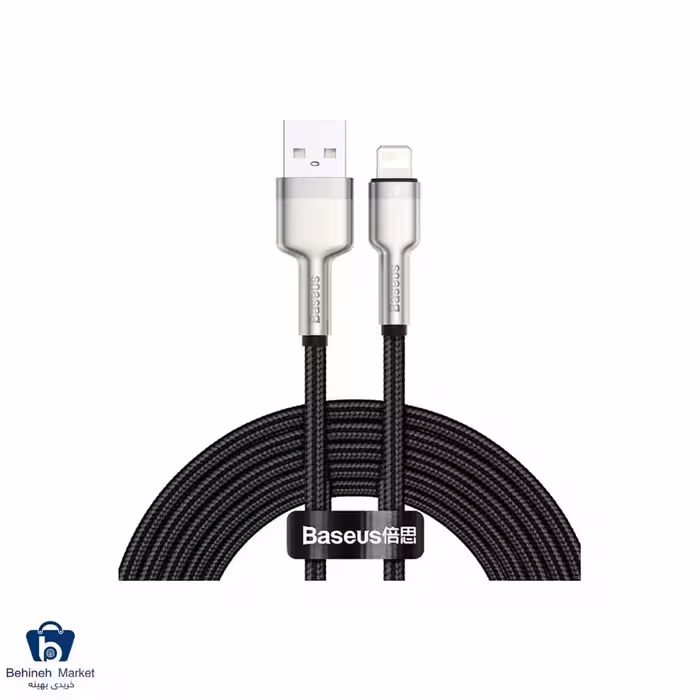 کابل تبدیل USB-A به لایتنینگ باسئوس مدل Cafule CALJK طول 25 سانتی متر
