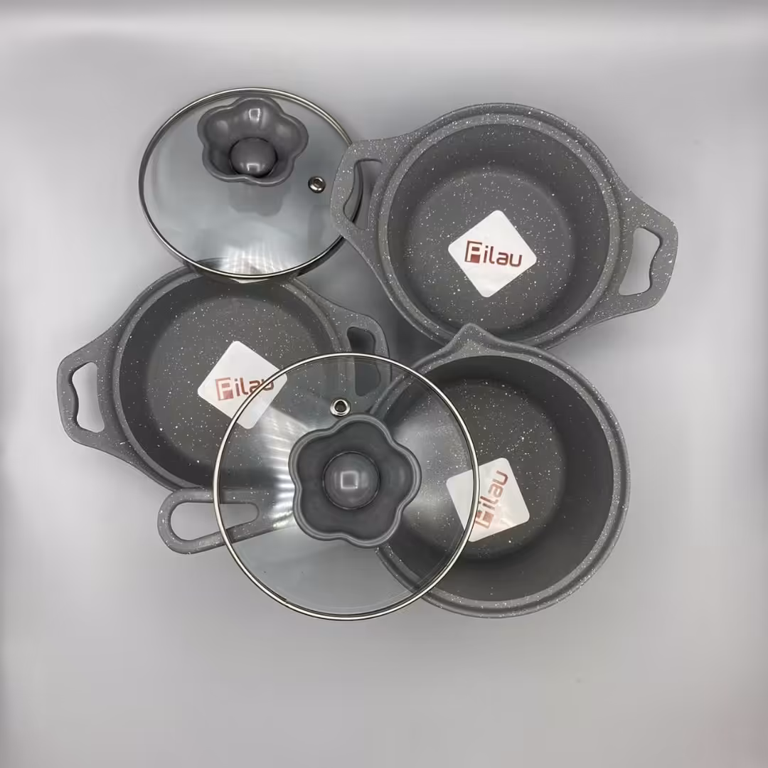 سرویس قابلمه چدن 5 پارچه نوزاد پیلو Pilau