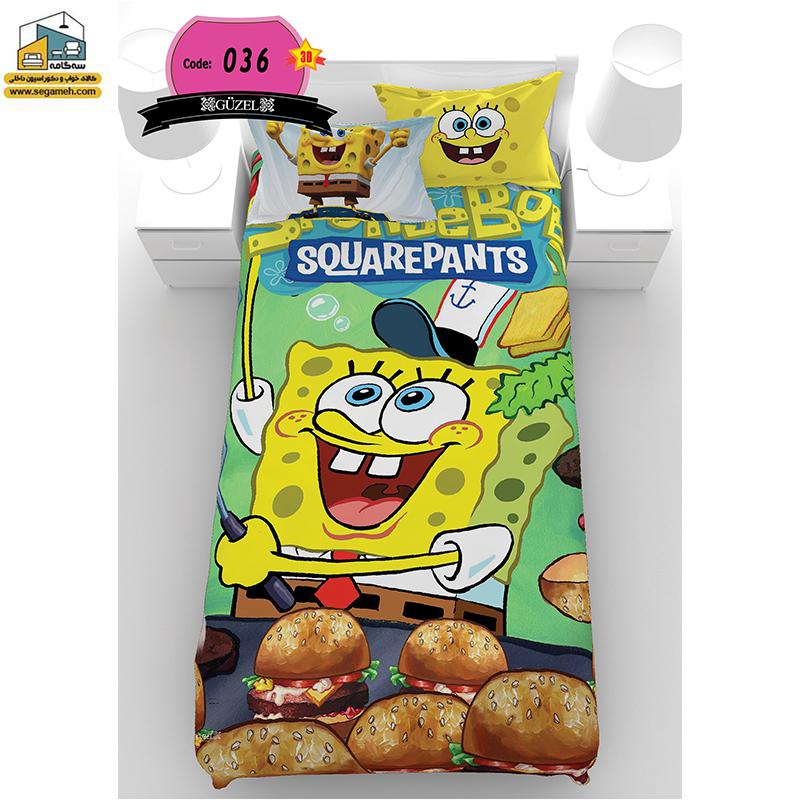 روتختی یک نفره گوزل سه بعدی باب اسفنجی مدل RSG36