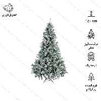 درخت کریسمس برف سنگین علفی مدل ایتالیایی سایز 150 سانتی متر