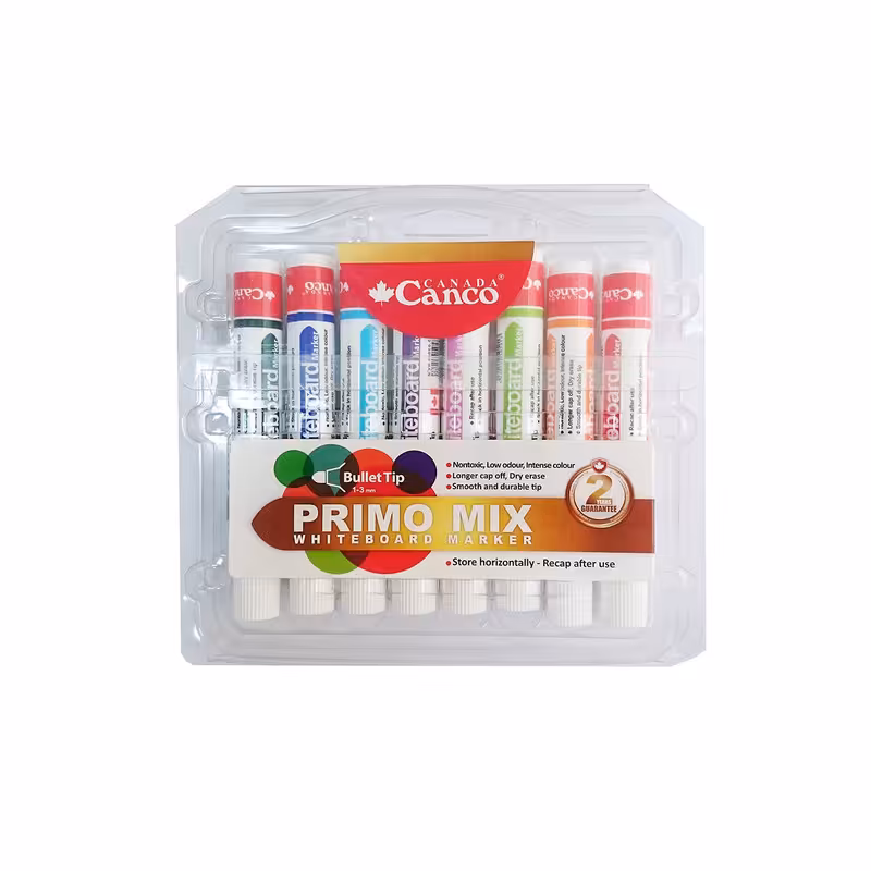 ماژیک وایت برد کنکو مدل Primo Mix بسته 8 عددی