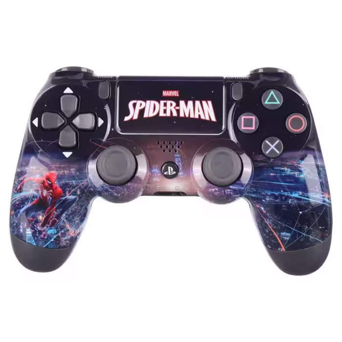 دسته بازی بی سیم سونی Dualshock 4 High Copy درجه یک طرح Marvel Spider-Man مناسب برای PS4