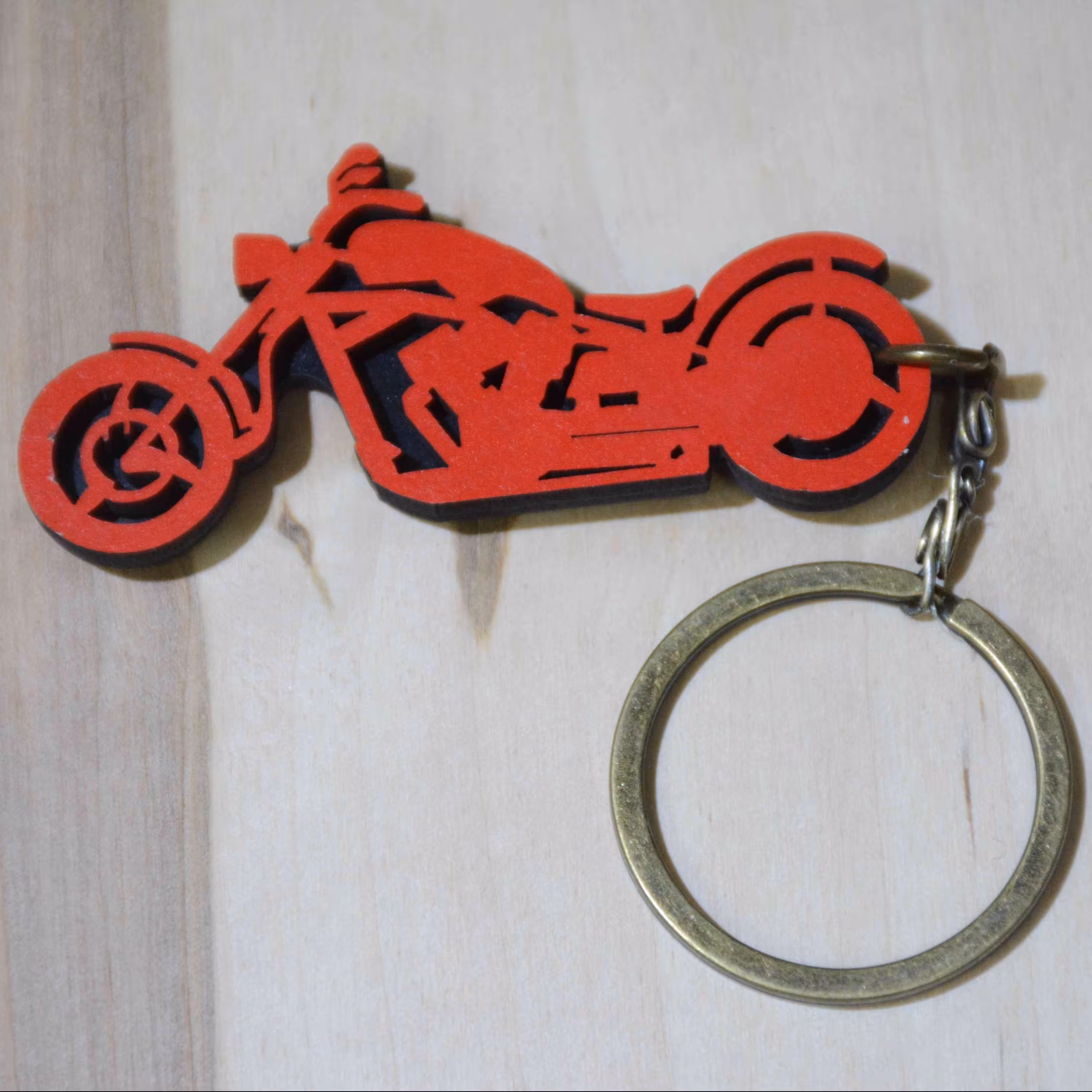 جاکلیدی چوبی دولایه طرح وسایل نقلیه کد 03