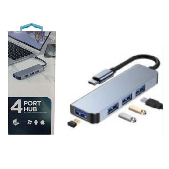 هاب 4 پورت Type-C USB3 پی نت P-Net T-3606