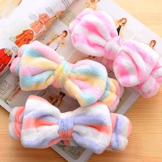 هدبند حوله ای راه راه