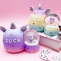 گوی  یونیکورن پلی استری چراغ دار  ،گوی چراغدار