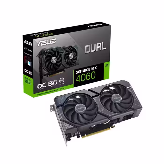 کارت گرافیک Asus Dual GeForce RTX 4060 OC 8GB GDDR6 128Bit