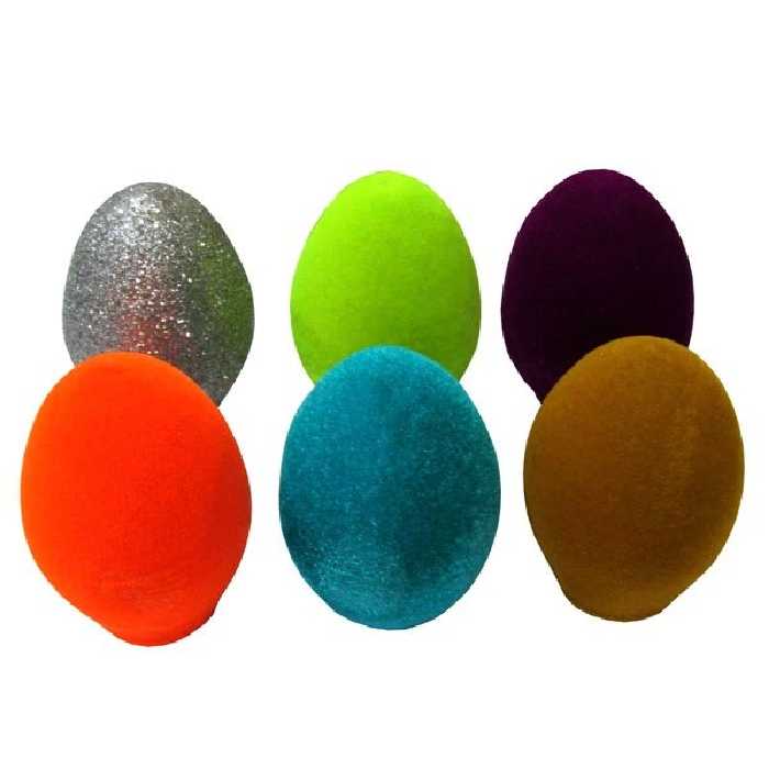 تخم مرغ تزیینی مبتکر بسته 6 عددی رنگارنگ