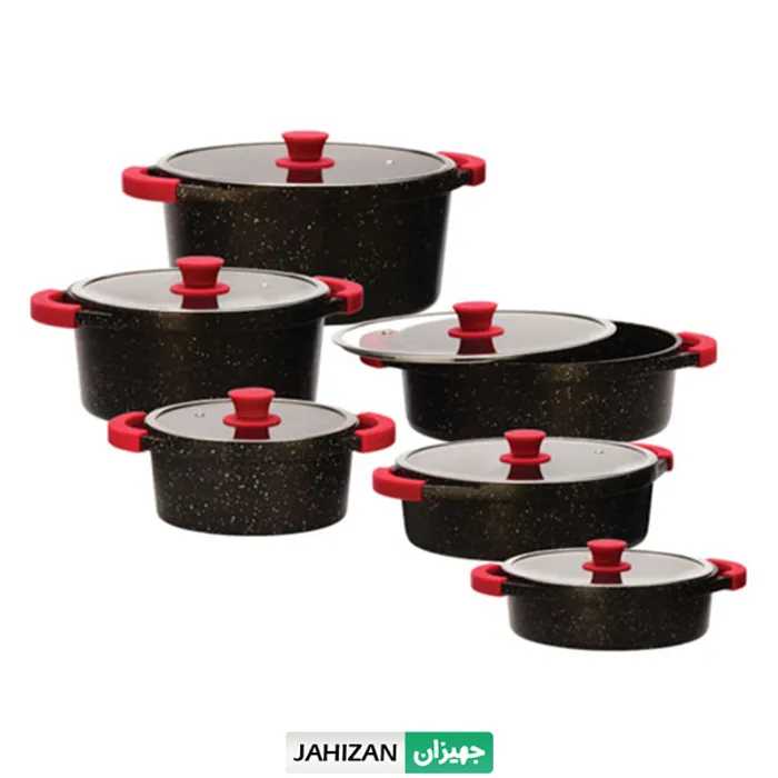 سرویس قابلمه 12پارچه زرساب مدل مونارک کد8450