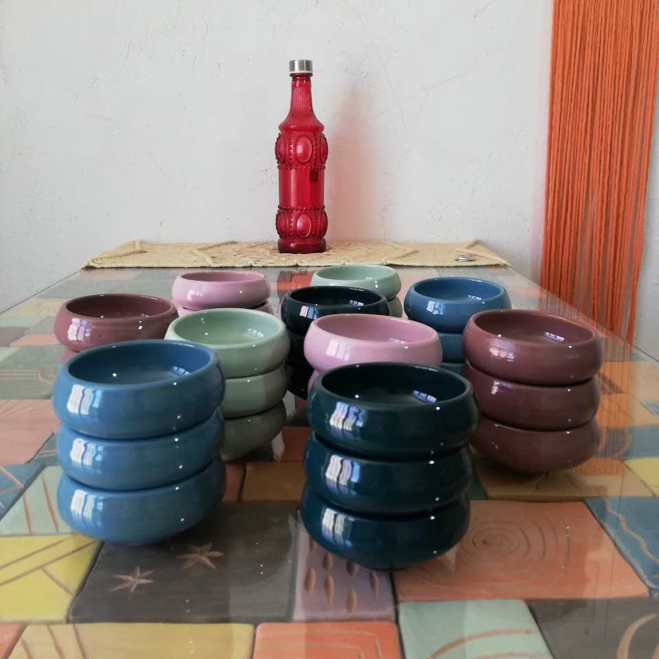 کاسه مینی سالاد خوری سفالی