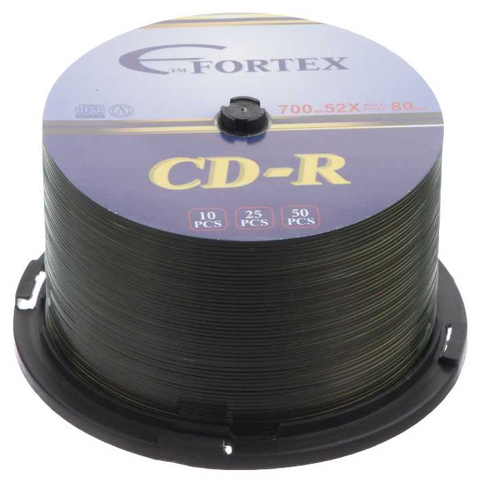 سی دی خام فورتکس مدل PC50MS بسته 50 عددی
