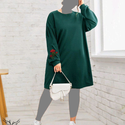 تونیک اسپورت فانتزی یقه گرد سایز بزرگ