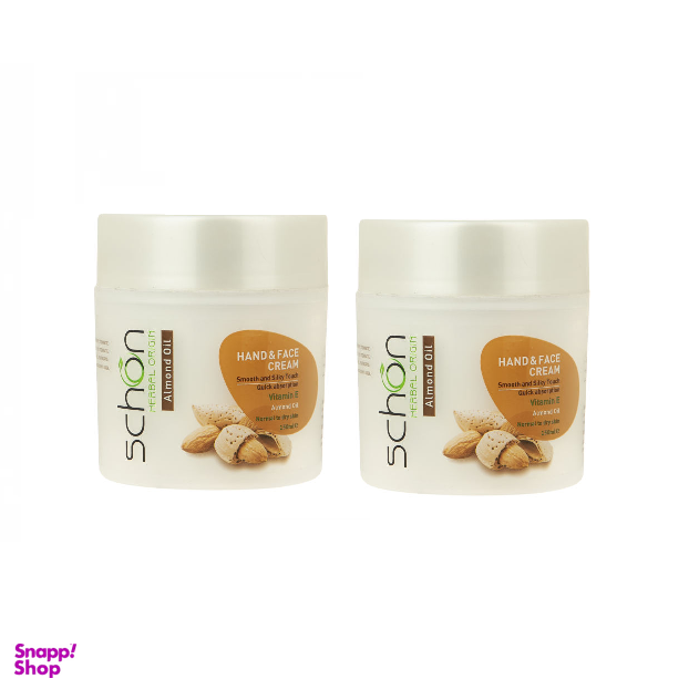 کرم نرم کننده شون (Schon) مدل روغن بادام حجم 150 میلی‌لیتر مجموعه 2 عددی