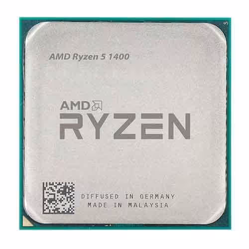 پردازنده مرکزی ای ام دی مدل Ryzen 5 1400 باندل با مادربرد