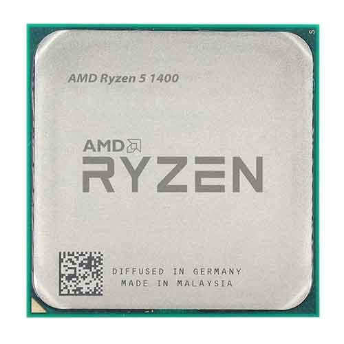 پردازنده مرکزی ای ام دی مدل Ryzen 5 1400 باندل با مادربرد