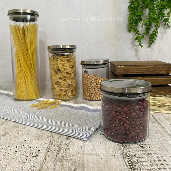 بانکه شیشه ای مدل هرا سایز 4 نیلوفر