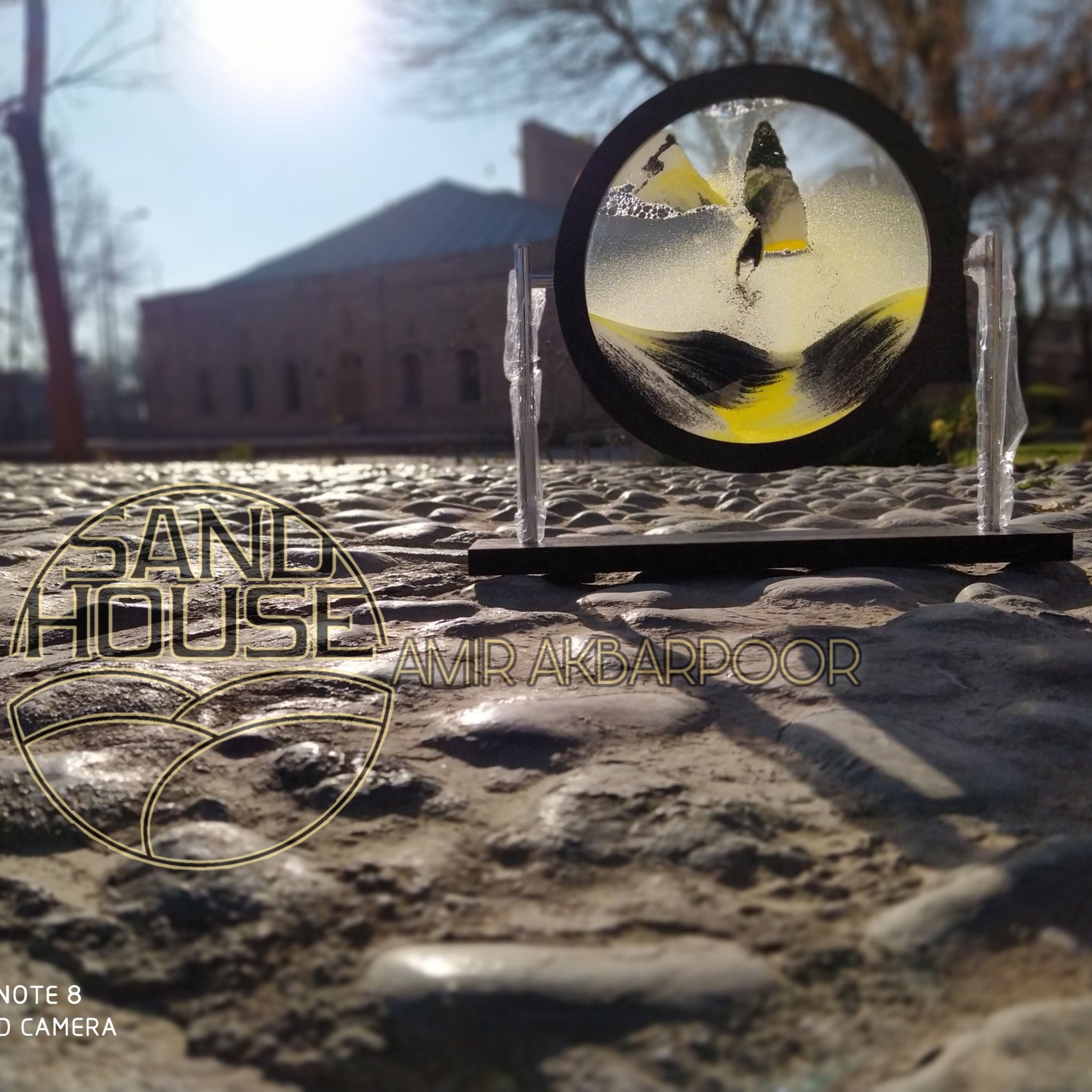 تابلو شنی رومیزی گرد متوسط کد 10008